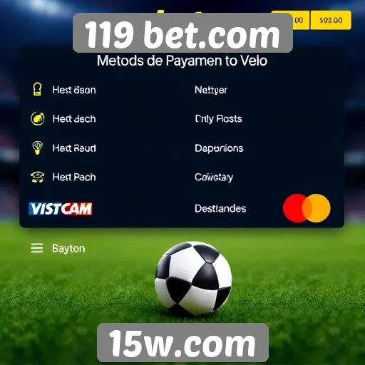 Métodos de pagamento aceitos pelo 119 bet.com